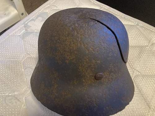 M40 helmet found near the don river in a village.  What do you guys think first helmey