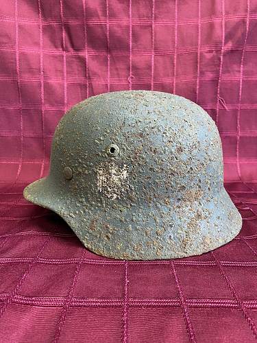 Wehrmacht helmet M35 / from Smolensk