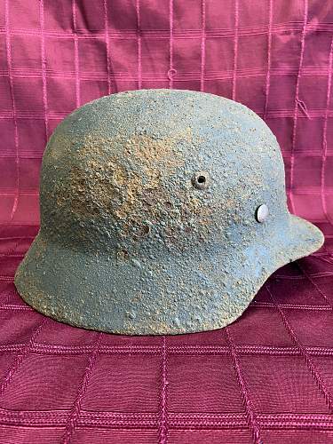 Wehrmacht helmet M35 / from Smolensk