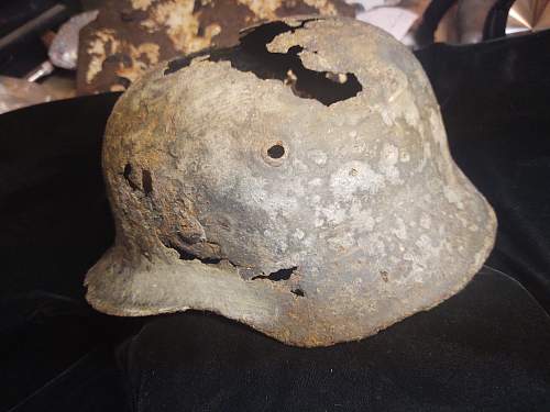 Rusty SS Helmet M-35
