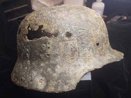 Rusty SS Helmet M-35