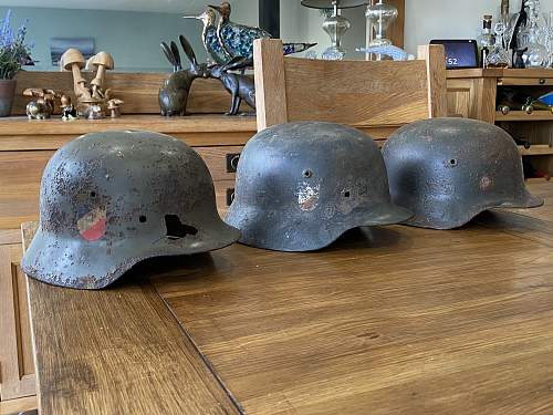 3 x Russian Helmets (2 x M35 DD, M40 SD)