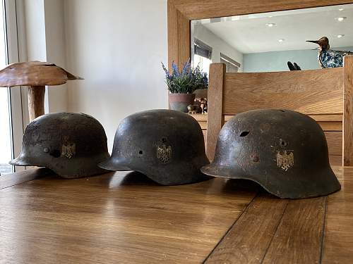 3 x Russian Helmets (2 x M35 DD, M40 SD)