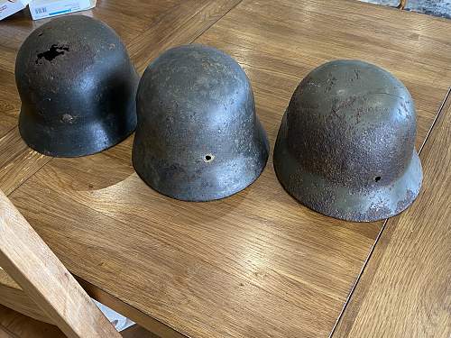 3 x Russian Helmets (2 x M35 DD, M40 SD)