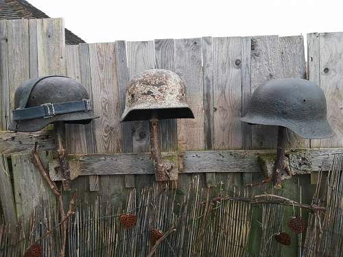 My German helmet Relic grouping