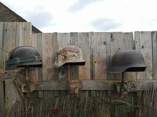 My German helmet Relic grouping