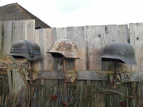 My German helmet Relic grouping