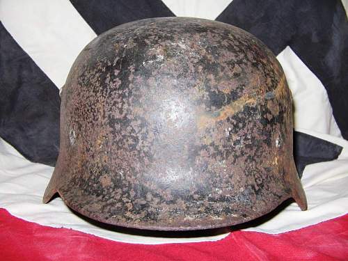 My German WWII relic helmet collection