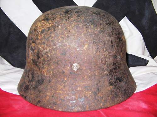 My German WWII relic helmet collection