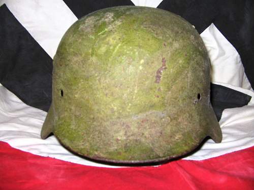 My German WWII relic helmet collection