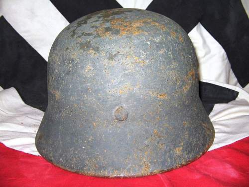 My German WWII relic helmet collection