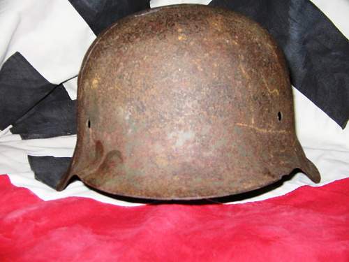 My German WWII relic helmet collection