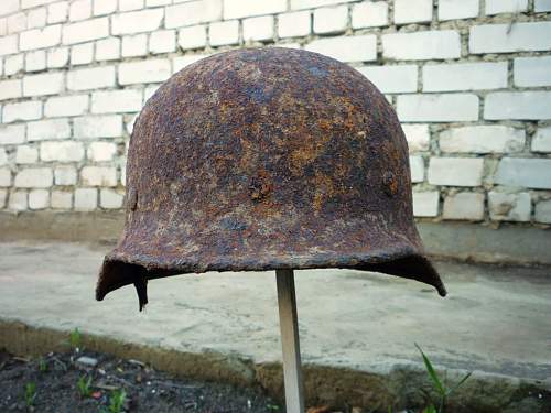 German helmet from Stalingrad