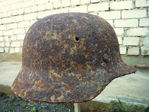 German helmet from Stalingrad