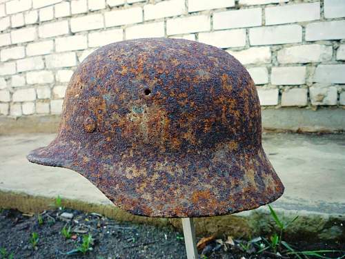 German helmet from Stalingrad