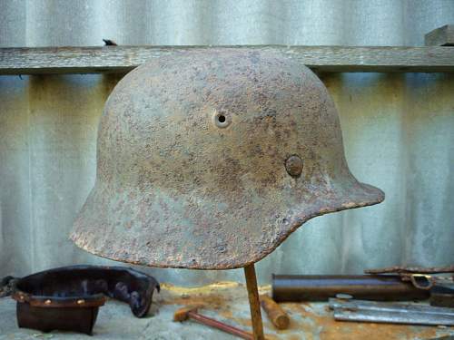 German helmet from Stalingrad