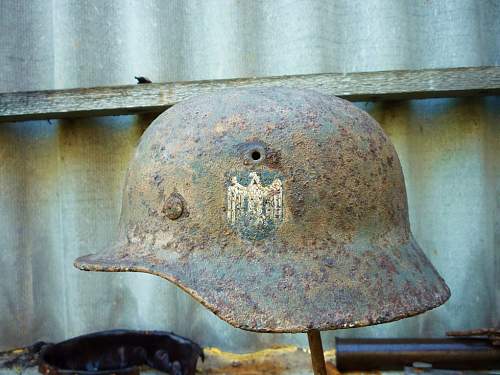 German helmet from Stalingrad