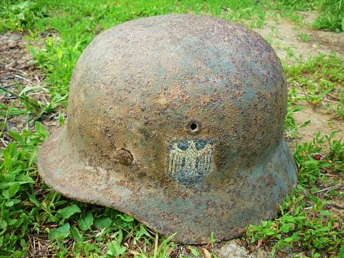 German helmet from Stalingrad