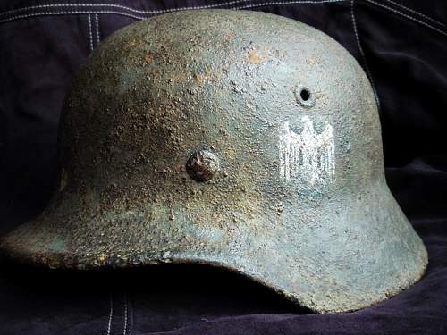 German helmet from Stalingrad