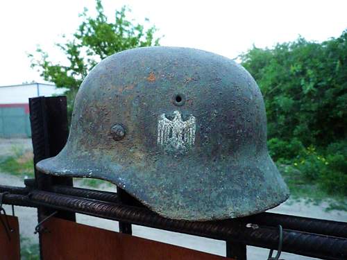 German helmet from Stalingrad