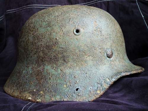 German helmet from Stalingrad