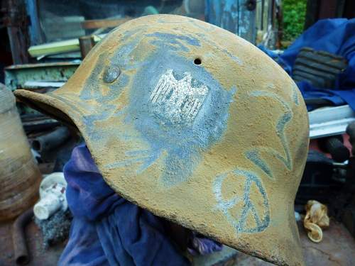 German helmet from Stalingrad