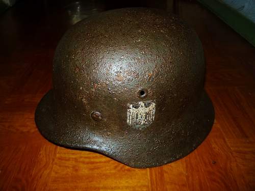 German helmet from Stalingrad