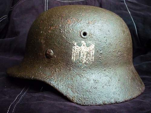 German helmet from Stalingrad