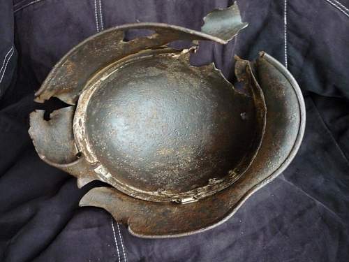 German helmet from Stalingrad