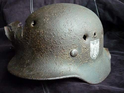 German helmet from Stalingrad