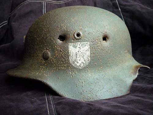 German helmet from Stalingrad