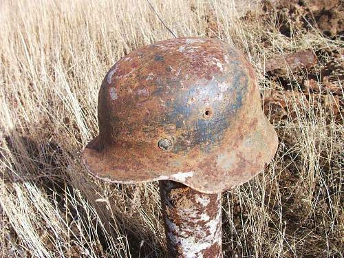 German helmet from Stalingrad