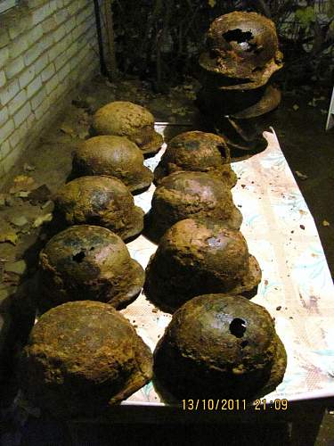 German helmet from Stalingrad