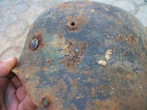 German helmet from Stalingrad