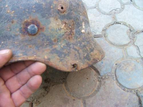 German helmet from Stalingrad