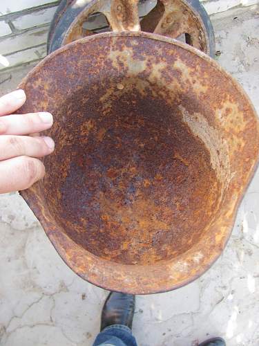 German helmet from Stalingrad