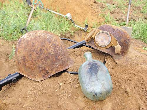 German helmet from Stalingrad