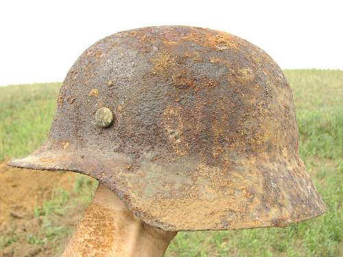 German helmet from Stalingrad