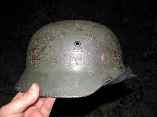 German helmet from Stalingrad