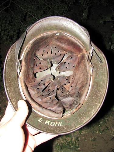 German helmet from Stalingrad