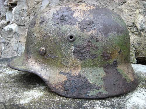 M40 camo helmet from Kurland pocket