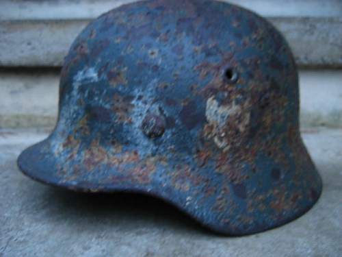 Another M40 helmet -My grab grab from sandy ground(inter camo remains)