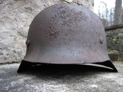 two M42 relic helmets from -NORDLAND's positions