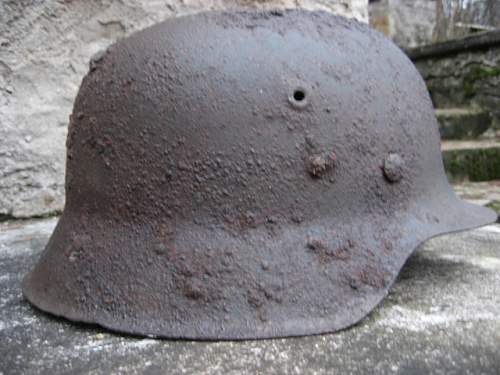 two M42 relic helmets from -NORDLAND's positions