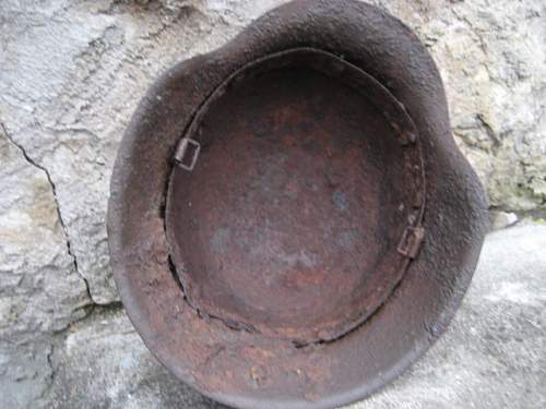 two M42 relic helmets from -NORDLAND's positions