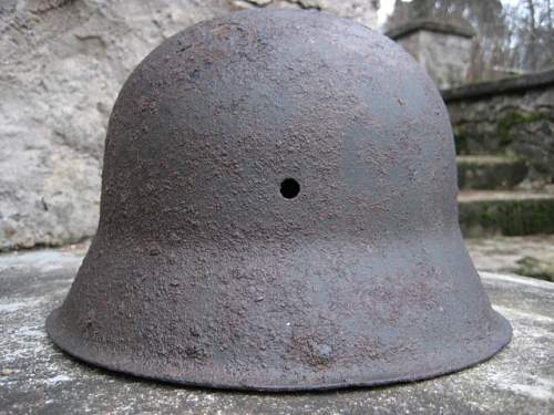 two M42 relic helmets from -NORDLAND's positions