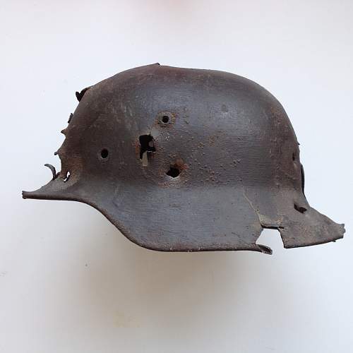 My relic German helmet