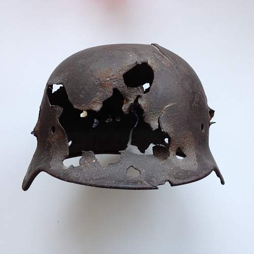 My relic German helmet