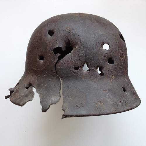 My relic German helmet