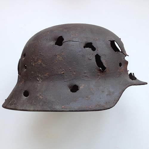 My relic German helmet